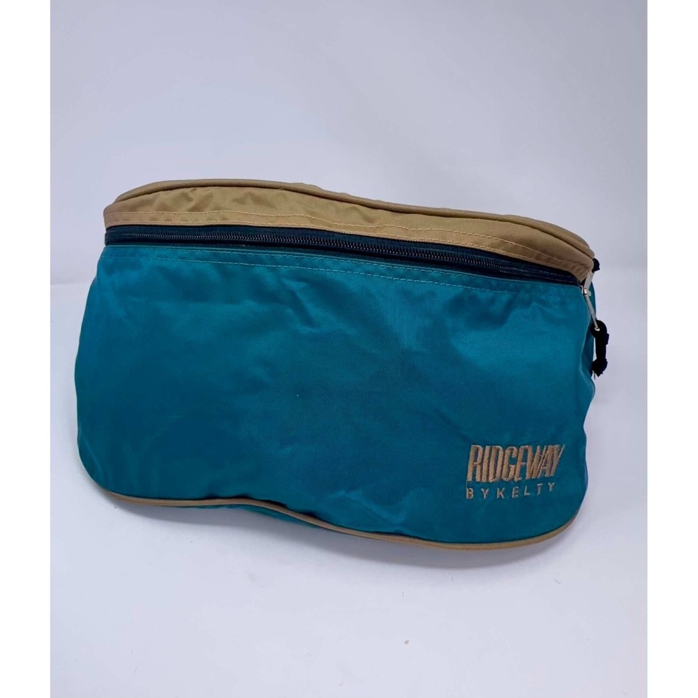 Kelty Caboose Fanny Pack Belt Bag Waist Bag Green Tan‎ Outdoor Travel Hiking